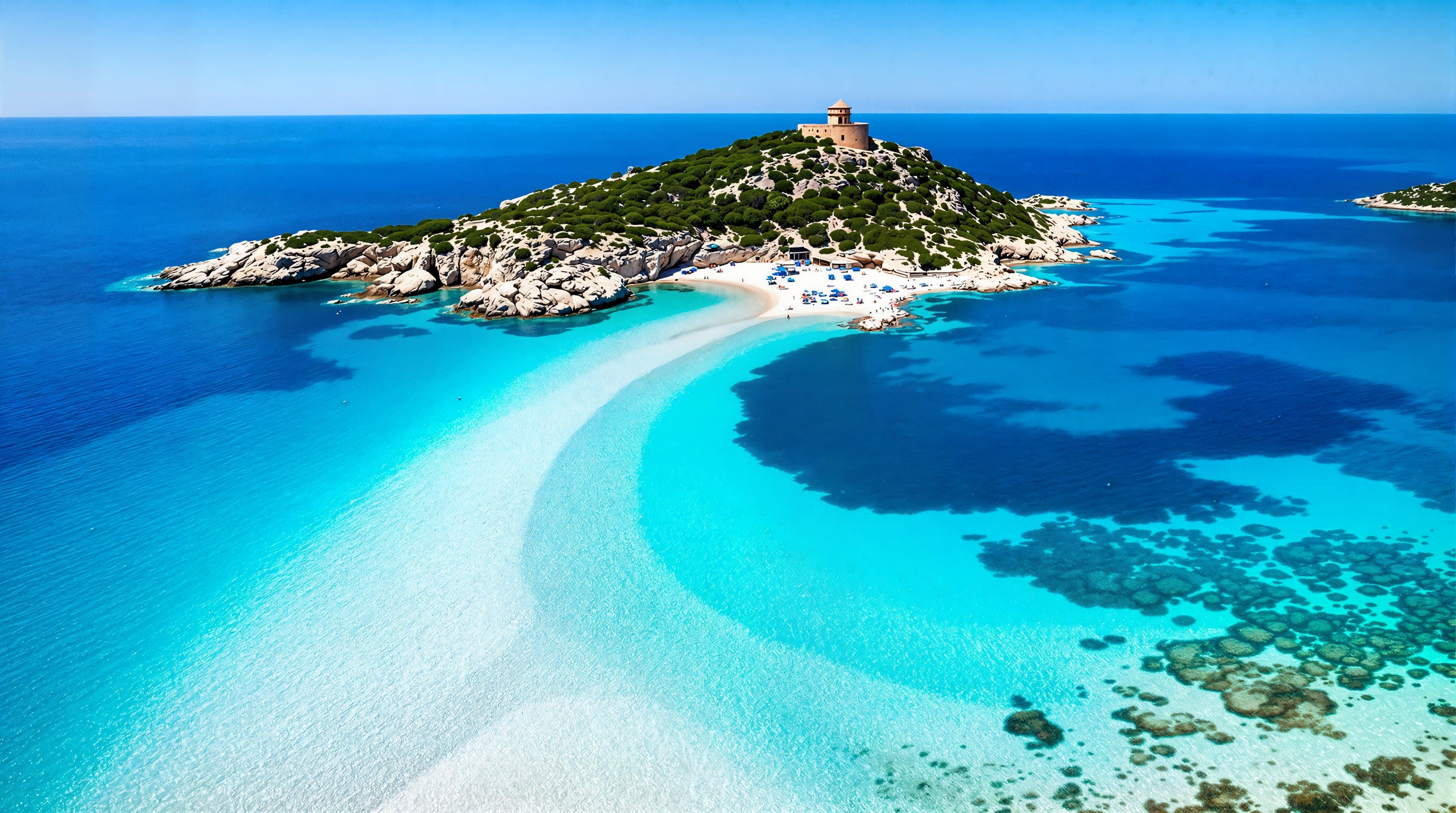 Turquoise bay on the Sardinian coast
